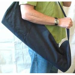 Bean - 321NY - 100% Cotton Yoga Mat Carry Bag - Navy Blue - 36 W x 13 L in.