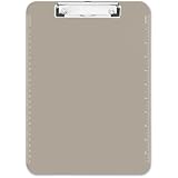 Transparent Plastic Clipboard, Flat Clip, 9"x12-1/2", Smoke (SPR01870)