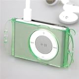Clip-On Crystal Case w/ Headset Wrap for Apple 2nd Generation iPod Shuffle, (Green)