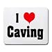 I Love/Heart Caving Mousepad