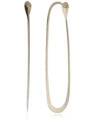 Melissa Joy Manning "MJM Classic" 14k Gold Elliptical Hoop Earrings