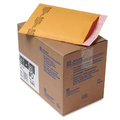 Sealed Air 10185 Sealed Air Jiffylite Mailers, Self-Seal, 6x10, Brown Kraft, 25/Ctn