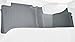 WeatherTech Custom Fit FloorLiners for Honda Fit - 2nd Row (441812), Black