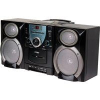 Coby CX-CD400 Mini Hi-Fi System with CD Player, Cassette Deck, and AM/FM Tuner