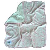 Minky Fleur Pink Receiving Blanket