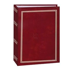 4X6 1-UP 100 PHOTO MINI-MAX POCKET ALBUM - BURGUNDY - Photo Album