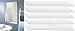 Kitchen & Housewares : White Aluminium Venetian Blind - 210cm Width 150cm Drop - 25mm Slat Width