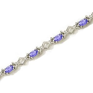 14kt White Gold Tanzanite Bracelet 2.75ct TW* by