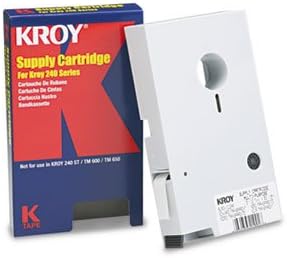 Duratype 240 Series Labeling Tape, 1/2 x 50ft, Black on Clear by KROY INC. (Catalog Category: Labels, Label Makers, Tags & Stamps / Label Makers)