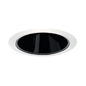 Juno Lighting 206C-WH 5-Inch Downlight, Alzak with White Trim