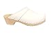 Lotta From Stockholm Swedish Clogs : Classic Clog in White Leather