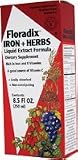 Salus Floradix Iron + Herbs, 8.5-Ounce Glass Bottle