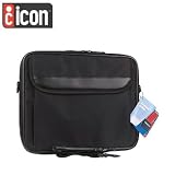 New C.ALAN COMPANY 15.4 INCH LAPTOP/NOTEBOOK CASE Adjustable Velcro Strap Lockable Zipper Black