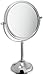 Jerdon JP916C 6-Inch Vanity Mirror with 5x Magnification, Chrome Finish
