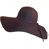 SENSATIONAL BLACK WIDE BRIM DIVA STYLE FLOPPY HAT
