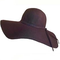 Sensational Black Wide Brim Diva Style Floppy Hat