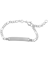 Sterling Silver Bar Style Identification Bracelet for Child