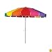 8 Foot Deluxe Beach Umbrella Combo Set - Includes Easy Go Storage Bag - UPF 50+ Sun Protection!