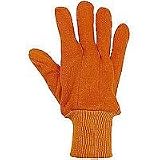 Jacob Ash Jersey Gloves - Unlined Knit Wrist Cuffs Blaze Orange