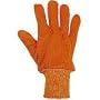 Jacob Ash Jersey Gloves - Unlined Knit Wrist Cuffs Blaze Orange