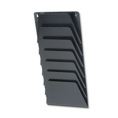 Buy Mirage Recycled Metal Wall Rack File, 7 Open-Ended Pockets, Black BDY48104