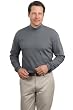 Port Authority - Interlock Knit Mock Turtleneck. K321 in LG in pa-SteelGrey