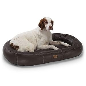 Oval Leather Pet Bed - Frontgate Dog Bed