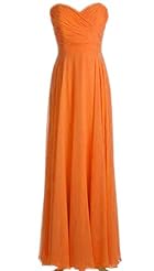 Chiffon Lace-Up Sweetheart Evening Dress/Bridesmaid Dress/Prom Dress 