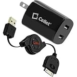 Cellet Retractable Dual Port USB Home/Travel Charger Adapter for Apple iPod Nano (2nd Gen) 31jAuyYz7KL. SL160 Cellet Retractable Dual Port USB Home/Travel Charger Adapter for Apple iPod Nano (2nd Gen)