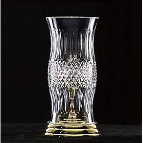 Waterford Crystal Colleen Hurricane Lamp Polished Brass