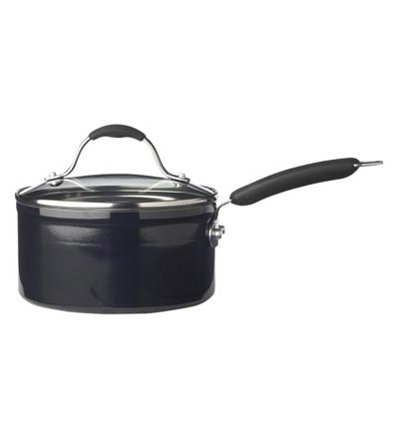 Black Aluminium 18cm Saucepan