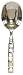 Decorative Ice Scoop with Inlaid Mother of Pearl Handle