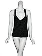 ALICE & OLIVIA Silk Beaded Tank Top in Black