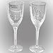 LALIQUE Crystal Angel Champagne Flute Set