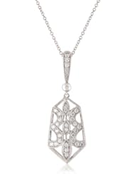 Kobelli 1/3 Cttw Large Round Diamond Pendant Necklace