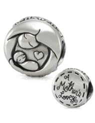 Genuine Ohm Beads (TM) Product. 925 Sterling Silver A Mothers Love Bead Charm. 100% Satisfaction Guaranteed.