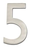 Architectural Mailboxes Solid Brass 3582SN-5-inch roll of 4 number of houseboat, satin nickel "5" Architectural Mailboxes Solid Brass 3582SN-5-inch roll of 4 number of houseboat, satin nickel "5"