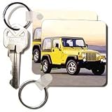 Cars - Jeep Wrangler - Key Chains by 3dRose LLC