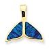 14k Created Opal Whale Tail Slide title=