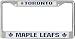 Toronto Maple Leafs Chrome License Plate Frame