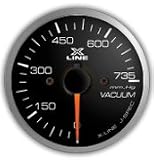 STRI Racing X-Line SLS 52mm Mech. Vacuum Gauge White LED