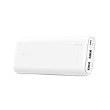 [Most Compact 20000mAh Portable Charger] Anker PowerCore 20100 - Ultra High Capacity Power Bank with Most Powerful 4.8A Output, PowerIQ Technology for iPhone, iPad and Samsung Galaxy and More (White)