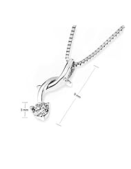 Infinity Solitaire I - Diamond And 18K White Gold Pendant
