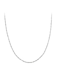 Sterling Silver Singapore Chain, 18"