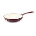 Paula Deen 10 Inch Porcelain Skillet with Pouring Spout, Burgundy