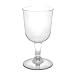 Northwest Enterprises WINE5-20/20 Partyware Plastic 2-Piece Wine Glass, 5.5-Ounce Capacity, Clear (20 Packs of 20)