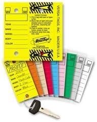 Auto Dealer Versa Tag Key Tags (Red) by Versa Tag