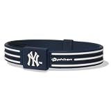 Phiten MLB Authentic Bracelet, New York Yankees, Medium (6.75 Inches)