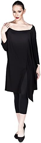 LuckyBEBE Women Sexy Asymmetrical Long Sleeve Loose Tunic Top, Moda Di Lorenza by HK