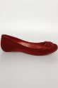Melissa Shoes The Velour Melissa Ultragirl Flat in Wine,Shoes for Women